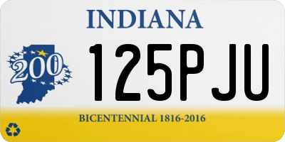 IN license plate 125PJU