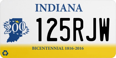IN license plate 125RJW