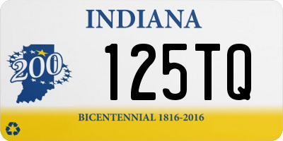 IN license plate 125TQ