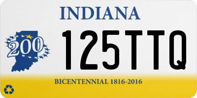 IN license plate 125TTQ