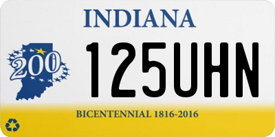 IN license plate 125UHN