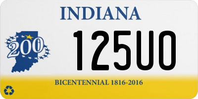 IN license plate 125UO