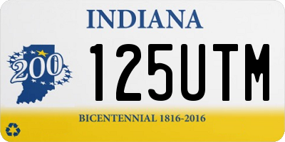 IN license plate 125UTM