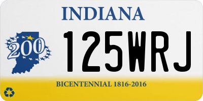 IN license plate 125WRJ
