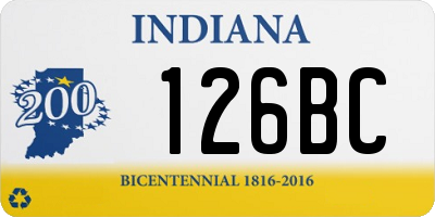 IN license plate 126BC