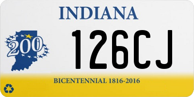 IN license plate 126CJ