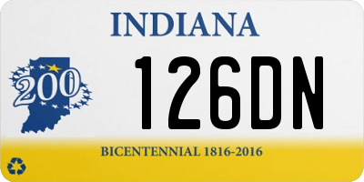 IN license plate 126DN