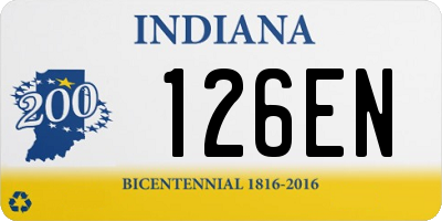 IN license plate 126EN