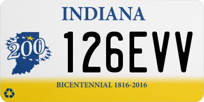 IN license plate 126EVV
