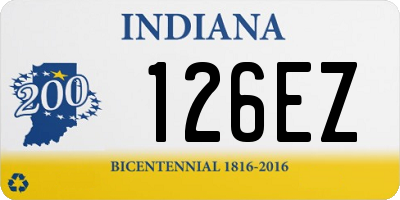 IN license plate 126EZ