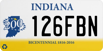 IN license plate 126FBN