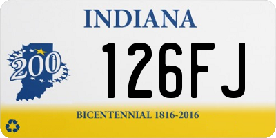 IN license plate 126FJ