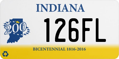 IN license plate 126FL