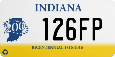 IN license plate 126FP