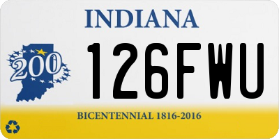 IN license plate 126FWU