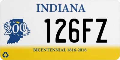 IN license plate 126FZ