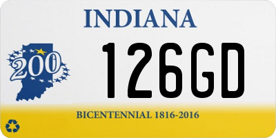 IN license plate 126GD