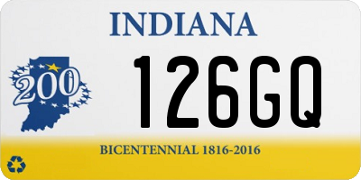 IN license plate 126GQ