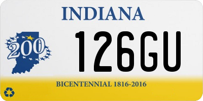 IN license plate 126GU