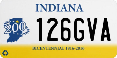 IN license plate 126GVA