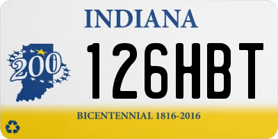 IN license plate 126HBT