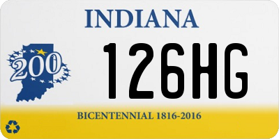 IN license plate 126HG