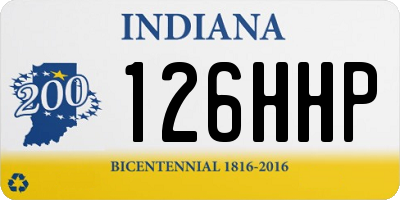 IN license plate 126HHP