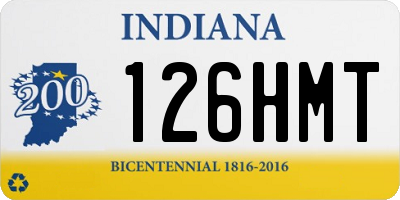 IN license plate 126HMT