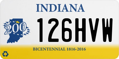 IN license plate 126HVW