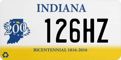 IN license plate 126HZ