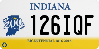 IN license plate 126IQF
