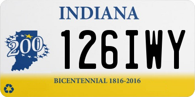 IN license plate 126IWY