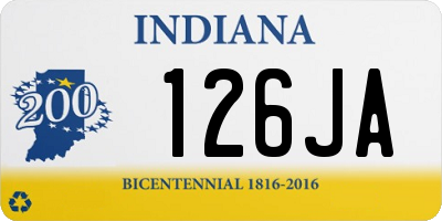 IN license plate 126JA