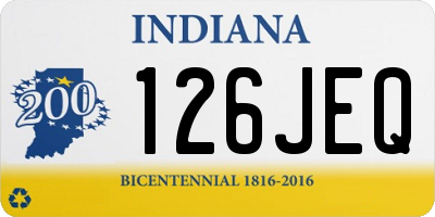 IN license plate 126JEQ