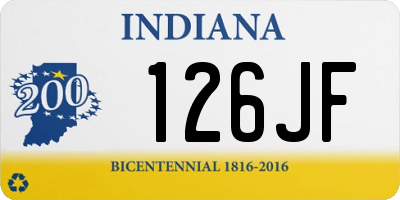 IN license plate 126JF