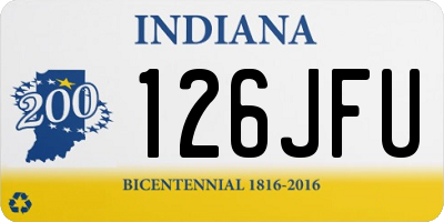 IN license plate 126JFU