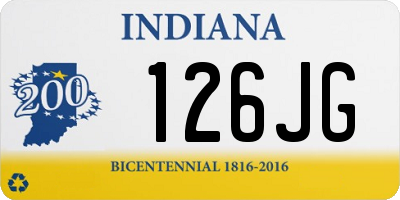 IN license plate 126JG