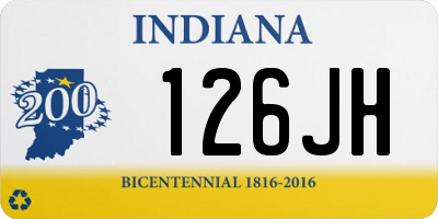 IN license plate 126JH