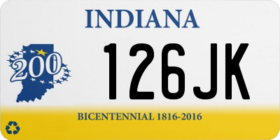 IN license plate 126JK