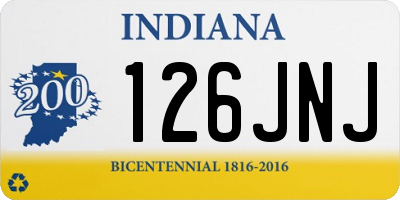 IN license plate 126JNJ