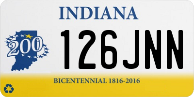 IN license plate 126JNN