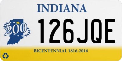 IN license plate 126JQE