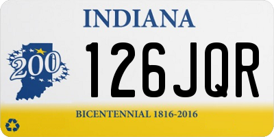 IN license plate 126JQR