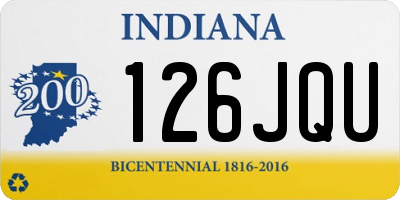 IN license plate 126JQU