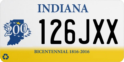 IN license plate 126JXX