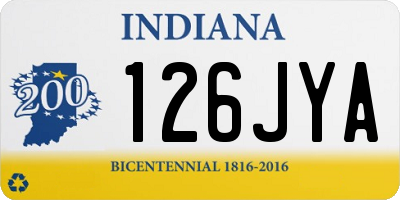 IN license plate 126JYA