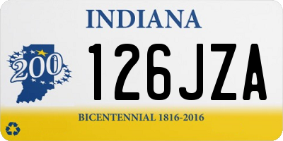 IN license plate 126JZA