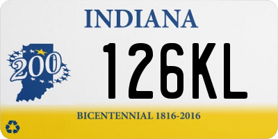 IN license plate 126KL