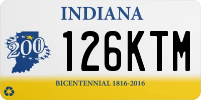 IN license plate 126KTM