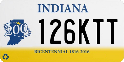 IN license plate 126KTT